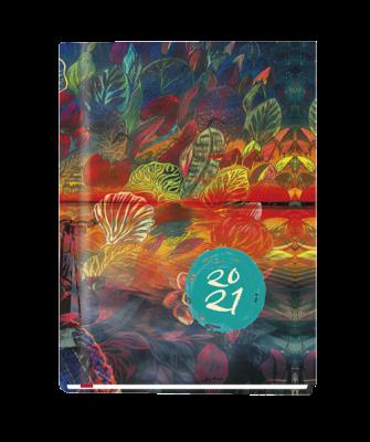 Okładka książki KAL.OLA NIEBIESKI Z KWIATAMI 2014 T212F-09-PRMI