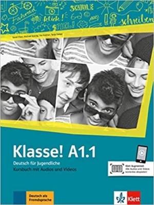 Okładka książki Klasse! A1.1. podręcznik + audio + video