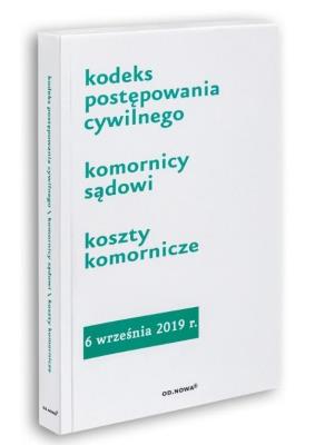 Kodeks postępowania cywilnego... 06.09.2019. Autor: Agnieszka Kaszok. SmakLiter.pl Okładka książki Kodeks postępowania cywilnego... 06.09.2019
