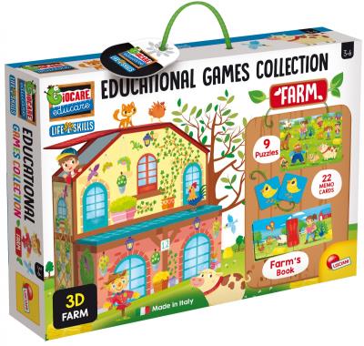 Kolekcja gier edukacyjnych - Farma. Autor: DANTE. SmakLiter.pl Okładka książki Kolekcja gier edukacyjnych - Farma