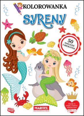 Okładka książki Kolorowanka Syreny z naklejkami