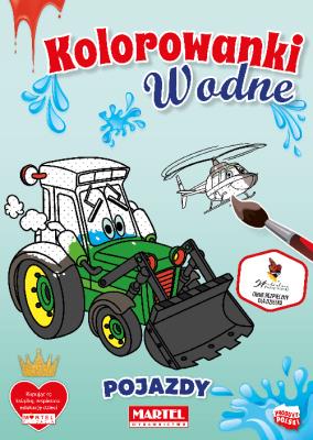 Okładka książki Kolorowanka wodna Pojazdy