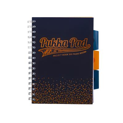 Kołozeszyt Pukka Pad A5 Project Book Blush granatowy, kratka. Wydawca: Pukka Pads. SmakLiter.pl Opakowanie Kołozeszyt Pukka Pad A5 Project Book Blush granatowy, kratka
