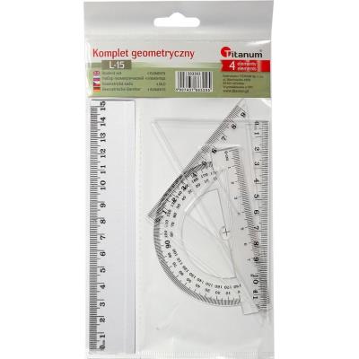 Opakowanie Komplet geometryczny 15cm 4 elementowy