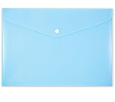 Opakowanie Koperta na zatrzask A4 PP-113 pastelowa niebieska