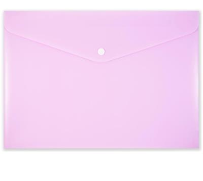 Opakowanie Koperta na zatrzask A4 PP-113 pastelowa różowa