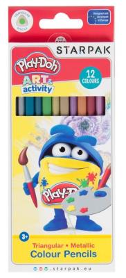 Opakowanie Kredki ołówkowe metalizowane 12 kolorów Play-Doh