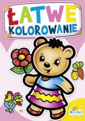 Łatwe kolorowanie. Miś. Autor: praca zbiorowa. SmakLiter.pl Okładka książki Łatwe kolorowanie. Miś