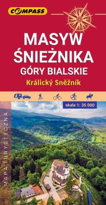 Okładka książki Masyw Śnieżnika, Góry Bialskie Mapa turystyczna  1:35 000