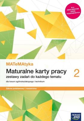 MATeMAtyka LO 2 ZPR Maturalne Karty Pracy NE. Autor: Dorota Ponczek. SmakLiter.pl Okładka książki MATeMAtyka LO 2 ZPR Maturalne Karty Pracy NE