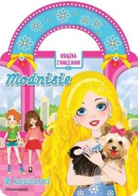 Okładka książki Modnisie w kawiarni. Książka z naklejkami