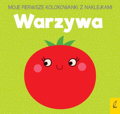 MOJE KOLOROWANKI Z NAKLEJKAMI WARZYWA. Autor: Opracowanie zbiorowe. SmakLiter.pl Okładka książki MOJE KOLOROWANKI Z NAKLEJKAMI WARZYWA