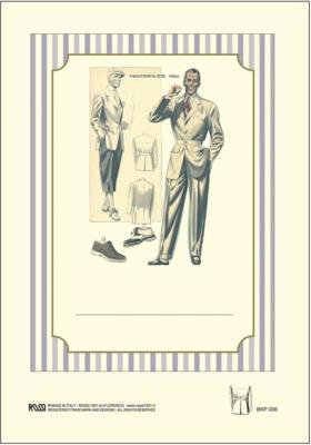 Opakowanie Naklejki dekoracyjne BKP 006 Moda męska 6szt ROSSI