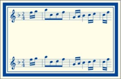 Opakowanie Naklejki dekoracyjne ETK 217 Muzyka 6szt ROSSI