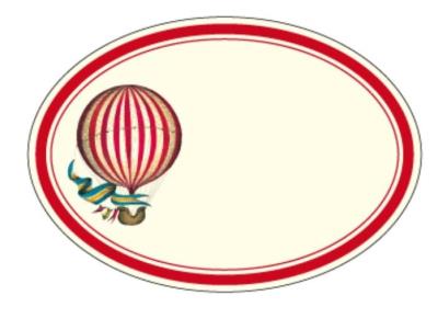 Opakowanie Naklejki dekoracyjne ETK 227 Balon 6szt ROSSI