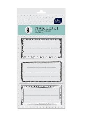 Opakowanie Naklejki na zeszyt Ramki 9 naklejek