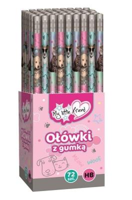 Opakowanie Ołówek trójkątny HB z gumką MLF (72szt)