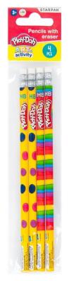 Opakowanie Ołówek z gumką Play-Doh 4el