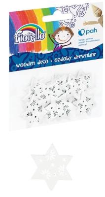 Ozdoby drewniane gwizdka biała 15szt FIORELLO. Wydawca: Fiorello. SmakLiter.pl Opakowanie Ozdoby drewniane gwizdka biała 15szt FIORELLO