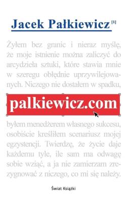 palkiewicz.com. Autor: Jacek Pałkiewicz. SmakLiter.pl Okładka książki palkiewicz.com