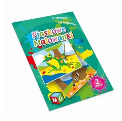 Piaskowe malowanki - żaba i jeż. Wydawca: MULTIGRA. SmakLiter.pl Opakowanie Piaskowe malowanki - żaba i jeż