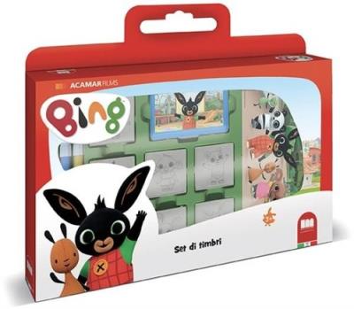 Opakowanie Pieczątki w walizce 7 sztuk Bing