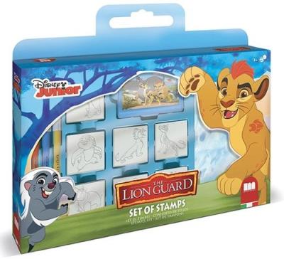 Opakowanie Pieczątki w walizce 7 sztuk Król Lew Lwia Straż