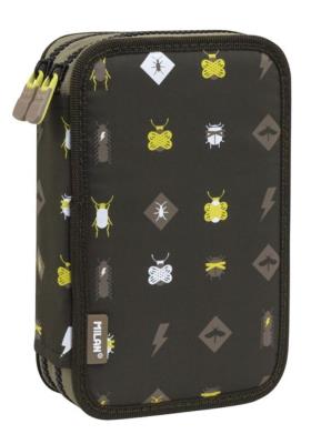 Opakowanie Piórnik 2 poz. z wyprawką Be Atomic czarny MILAN