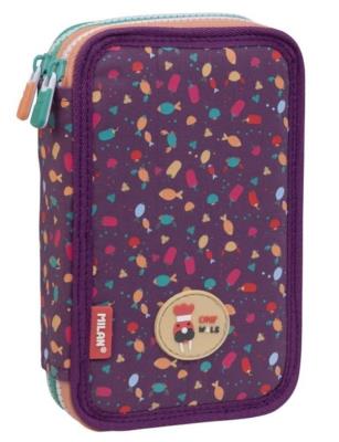 Opakowanie Piórnik 2 poz. z wyprawką Super Chefs bordo MILAN