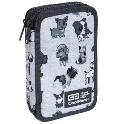 Opakowanie Piórnik Coolpack dwukomorowy z wyposażeniem Jumper 2 Doggies
