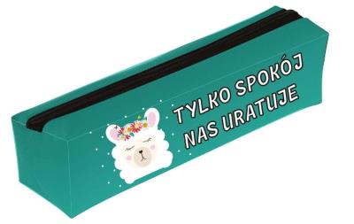 Piórnik PA2063 Lama Tylko spokój MESIO. Wydawca: MESIO.PL. SmakLiter.pl Opakowanie Piórnik PA2063 Lama Tylko spokój MESIO