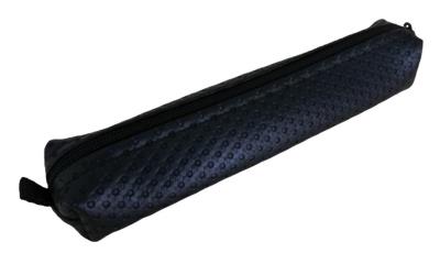 Piórnik PA497 ekoskóra brokat czarny MESIO. Wydawca: MESIO.PL. SmakLiter.pl Opakowanie Piórnik PA497 ekoskóra brokat czarny MESIO