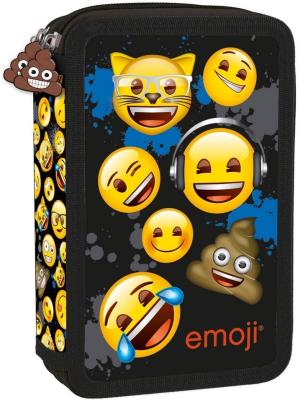 Piórnik z wyposażeniem 2-kom Emoji 12 DERFORM. Wydawca: Derform. SmakLiter.pl Opakowanie Piórnik z wyposażeniem 2-kom Emoji 12 DERFORM