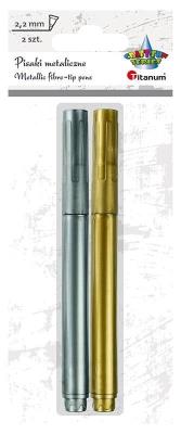 Opakowanie Pisak metaliczny złoty + srebrny