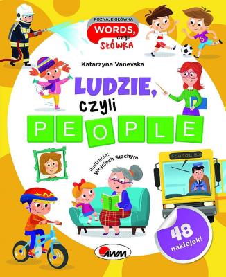 Poznaje główka words,czyli słówka Ludzie, czyli people. Autor: Vanevska Katarzyna. SmakLiter.pl Okładka książki Poznaje główka words,czyli słówka Ludzie, czyli people