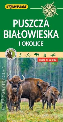 Okładka książki Puszcza Białowieska i okolice mapa turystyczna 1: 50 000