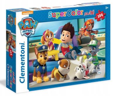 Opakowanie Puzzle 104 Maxi Super Kolor Psi Patrol