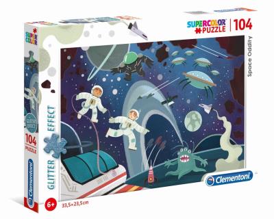 Opakowanie Puzzle 104 Space Oddity Brokat