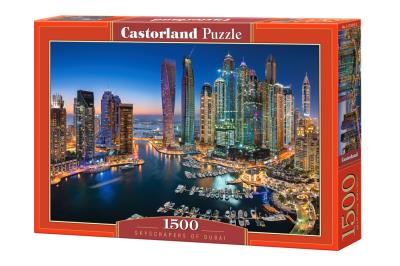 Puzzle 1500 el.;Skyscrapers of Dubai/ C-151813. Wydawca: Castorland. SmakLiter.pl Opakowanie Puzzle 1500 el.;Skyscrapers of Dubai/ C-151813