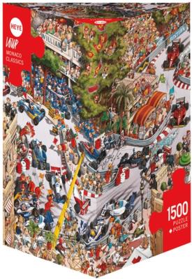 Opakowanie Puzzle 1500 Formuła I w Monaco(Puzzle+plakat)