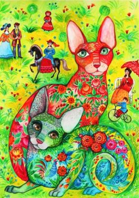 Opakowanie Puzzle 1500 Rosyjskie klimaty Oxana Zaika