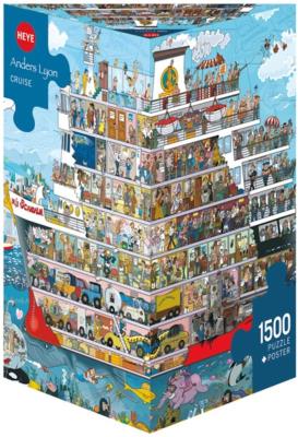 Opakowanie Puzzle 1500 Statek (Puzzle+plakat), Lyon