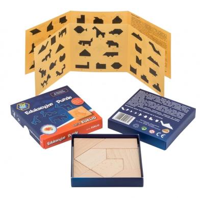 Opakowanie Puzzle drewniane - seria EUKLID