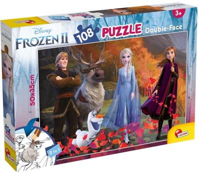 Puzzle dwustronne Plus 108 Frozen 2. Wydawca: Lisciani. SmakLiter.pl Opakowanie Puzzle dwustronne Plus 108 Frozen 2