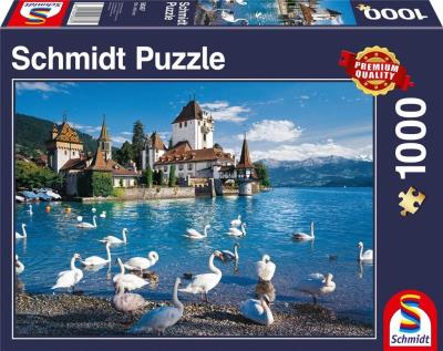 Opakowanie Puzzle PQ 1000 Stado łabędzi nad jeziorem G3