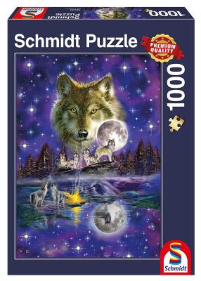 Opakowanie Puzzle PQ 1000 Wilk w świetle księżyca G3