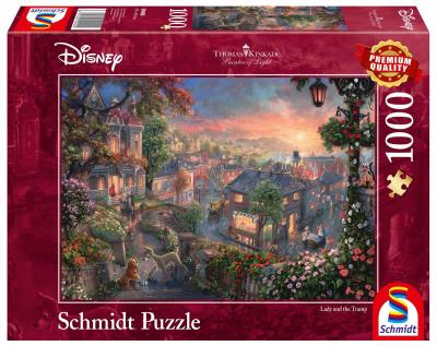 Puzzle PQ 1000 Zakochany kundel (Disney) G3. Wydawca: Schmidt. SmakLiter.pl Opakowanie Puzzle PQ 1000 Zakochany kundel (Disney) G3