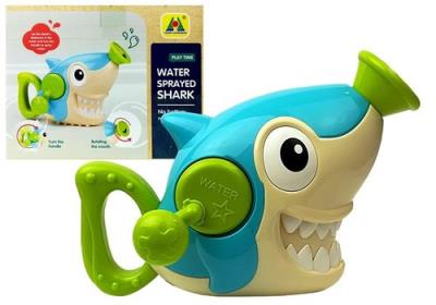 Rekin Konewka Pryskający Wodą do kąpieli. Wydawca: Lean Toys. SmakLiter.pl Opakowanie Rekin Konewka Pryskający Wodą do kąpieli