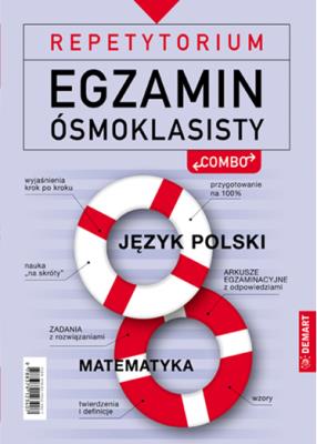 Okładka książki REPETYTORIUM. Egzamin ósmoklasisty. POLSKI I MATEMATYKA.