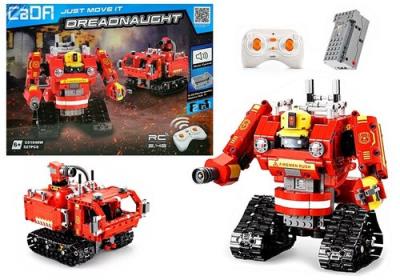 Robot z Klocków R/C 2.4G 527 elementów Czerwony. Wydawca: Lean Toys. SmakLiter.pl Opakowanie Robot z Klocków R/C 2.4G 527 elementów Czerwony